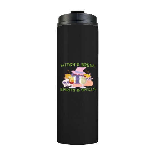 Witch's Brew: Spirits & Spells Bartender Halloween Thermal Tumblers