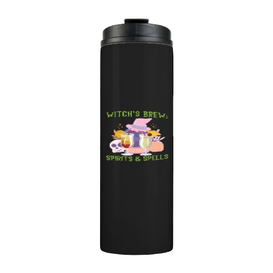 Witch's Brew: Spirits & Spells Bartender Halloween Thermal Tumblers