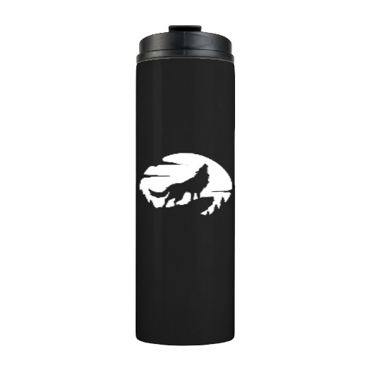 Wolf Howl Wilderness Wildlife Thermal Tumblers