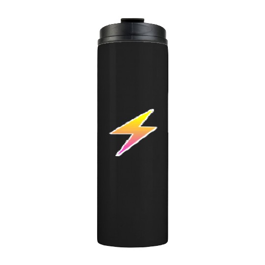 Thunder retro style 80s-90s. Thermal Tumblers