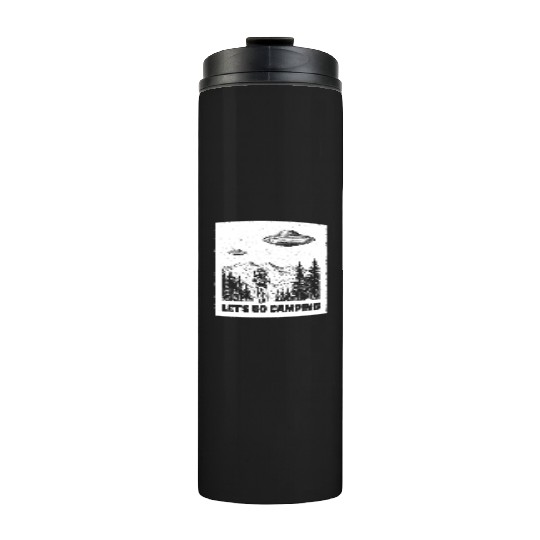 Let's Go Camping - White Ink Thermal Tumblers