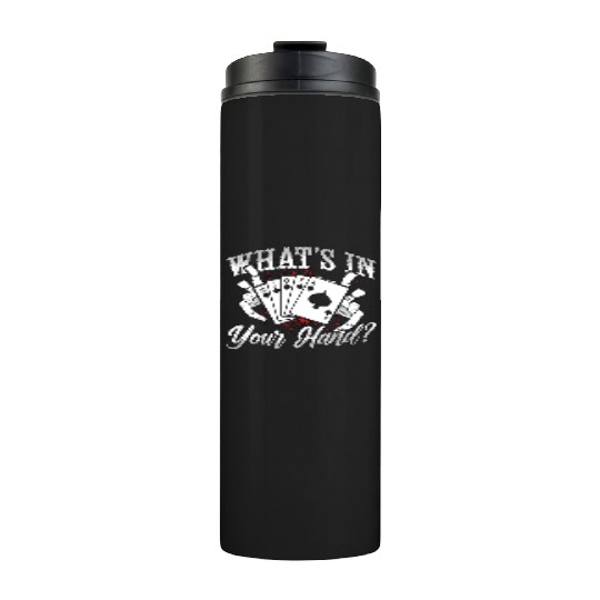 Cribbage What's In Your Hand Board Game Card Game Thermal Tumblers