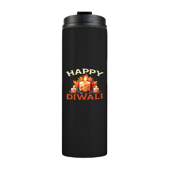 Happy Diwali Diwali Festival Indian Hindu Hinduism Thermal Tumblers