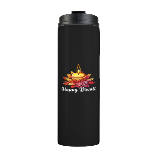 Happy Diwali Diwali Festival Indian Hindu Hinduism Thermal Tumblers