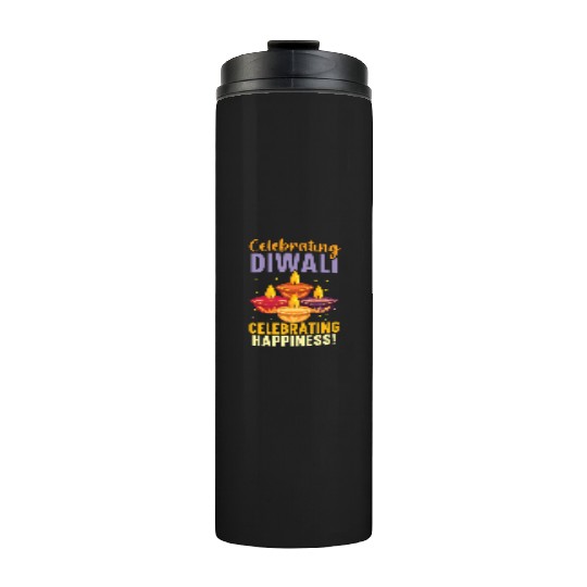 Happy Diwali Diwali Festival Indian Hindu Hinduism Thermal Tumblers