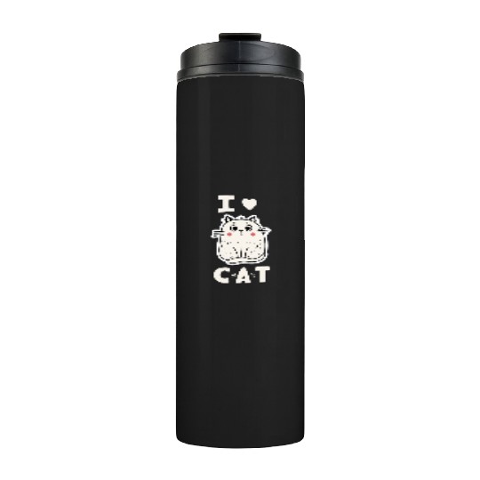 I love cats Thermal Tumblers