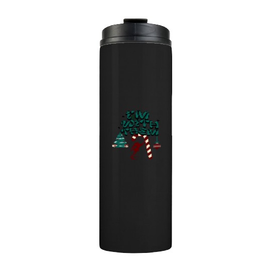 "Im with them" Christmas Elf design 2 Thermal Tumblers