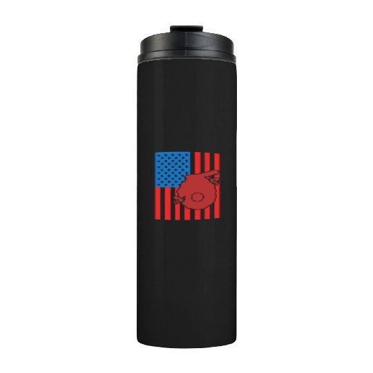 Beekeeping US Flag Thermal Tumblers