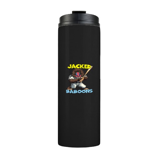 Baboon Monkey Lover Wildlife Animal Zookeeper Thermal Tumblers