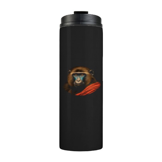 Baboon Monkey Lover Wildlife Animal Zookeeper Thermal Tumblers