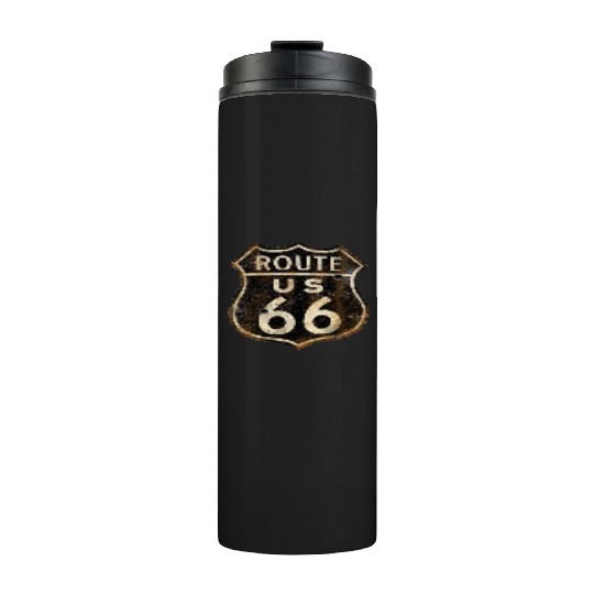 Route 66 vintage sign 2 Thermal Tumblers