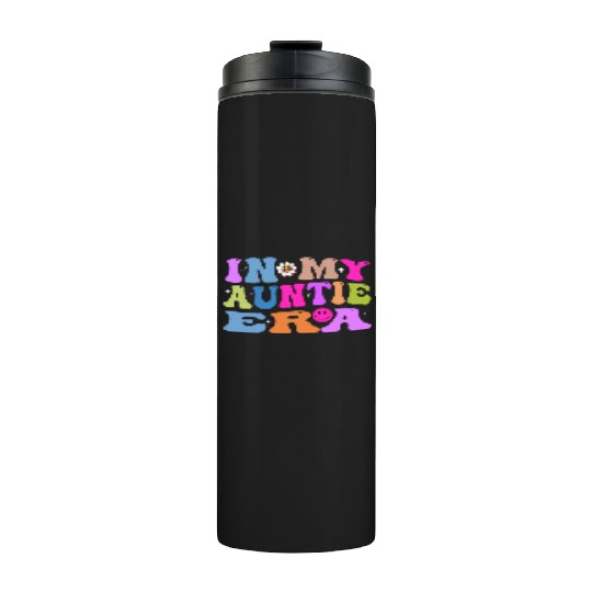 In My Auntie Era Baby Announcement for Aunt Mother Thermal Tumblers