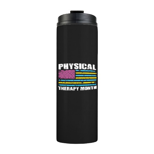 USA Flag PT PTA Physical Therapy Gift Physical Thermal Tumblers