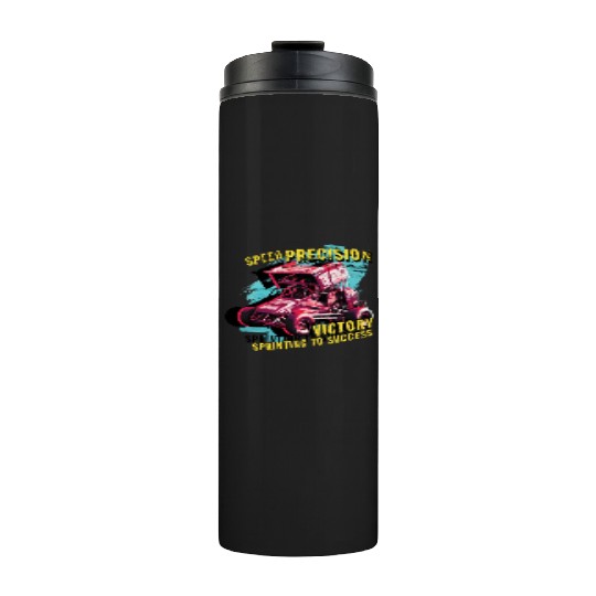 Sprint Car Mom Dirt Track Racing Racing Race Day Thermal Tumblers