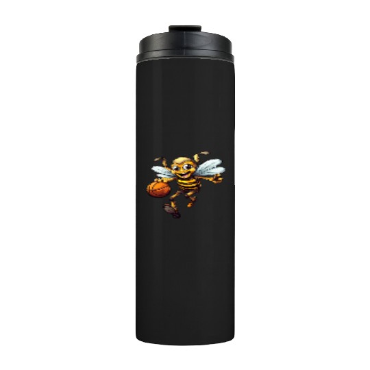 Laughing basketball bee Thermal Tumblers