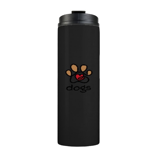 cute dog paw Thermal Tumblers