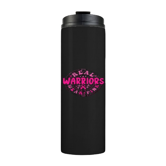 Real Warriors Wear Pink Thermal Tumblers
