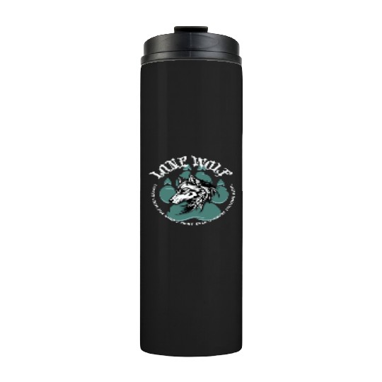 Lone Wolf Inspirational Leader Truther Quote Thermal Tumblers