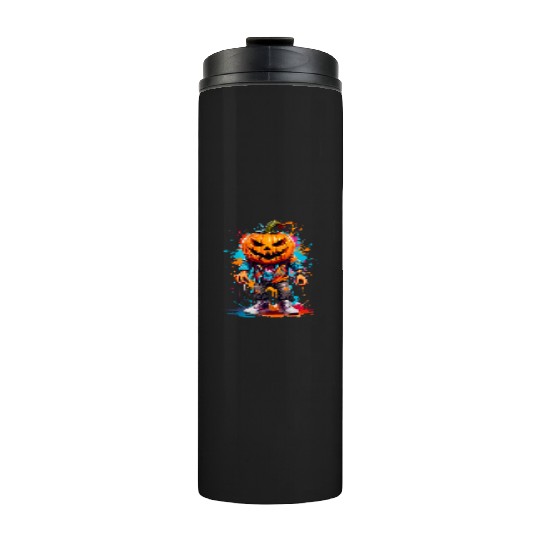 Scary Pumpkin Punk Thermal Tumblers