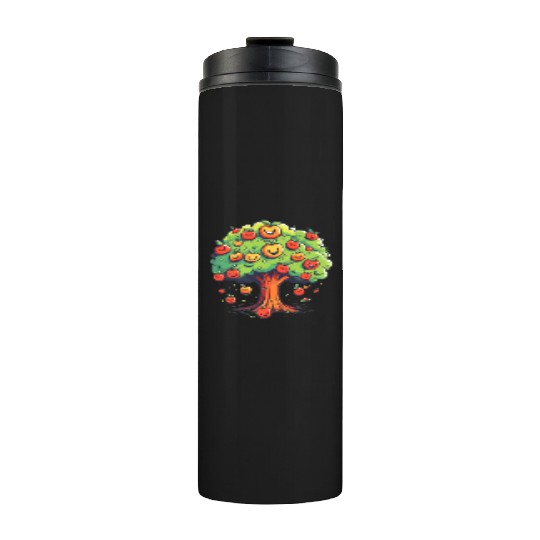 Apples Tree Fruit Orchard Apple Picking Cute Thermal Tumblers