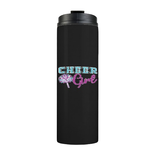 Sport cheerleader girl gift cheerleading Thermal Tumblers