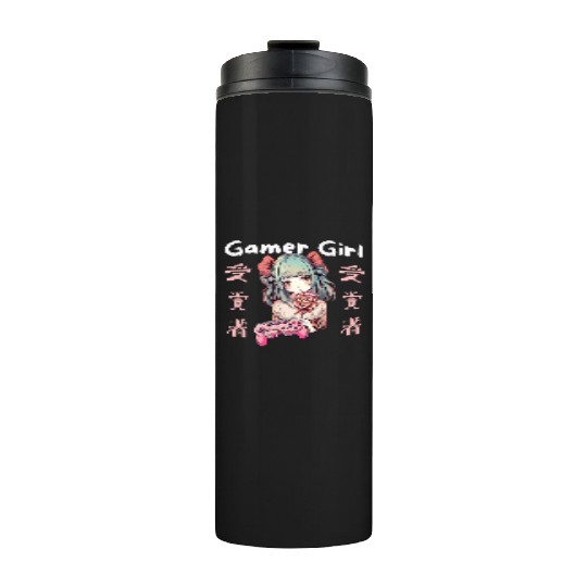 Gamer girl Anime Lollipop girl Thermal Tumblers