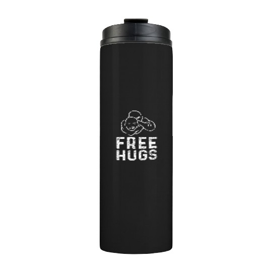 Free Hugs Funny Brazilian Jiu-Jitsu MMA BJJ Thermal Tumblers