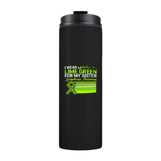 Lymphoma Warrior Thermal Tumblers, I Wear Lime Green For My