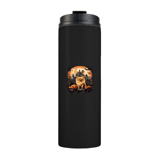 Pomeranian Boo-tiful Halloween Delight Thermal Tumblers