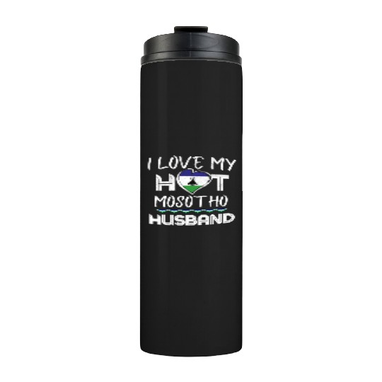 Funny Mosotho Husband Proud Wife Thermal Tumblers
