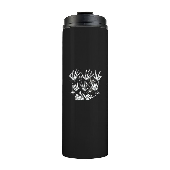 Skeleton Hand Thermal Tumblers