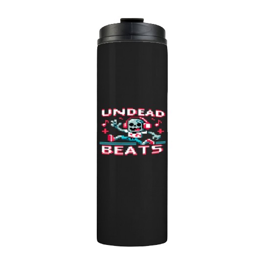Undead Beats - 8-bit Zombie Groove Thermal Tumblers