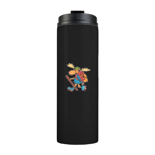 Moose Hiking Nature Person Gift Thermal Tumblers