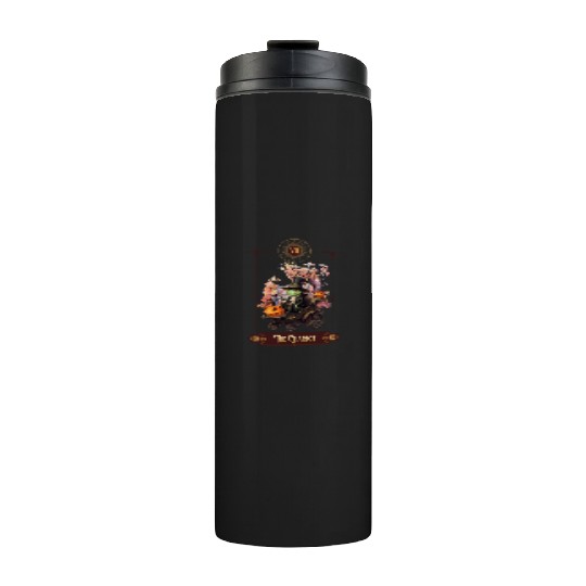 "The Chariot" Frog Tarot Card Thermal Tumblers