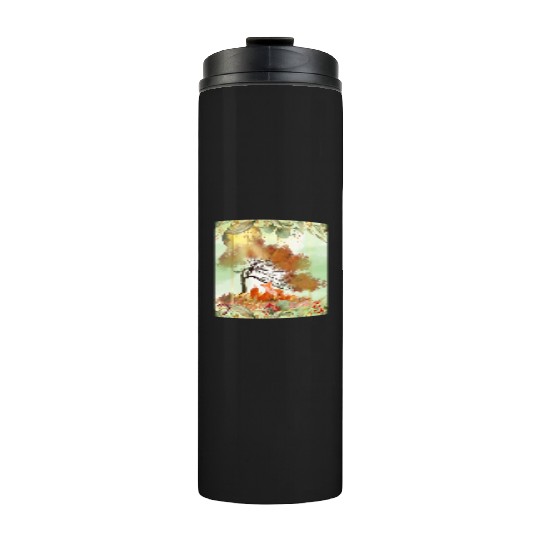 "Autumn Foxes - Tranquil Seasonal Scene" Thermal Tumblers
