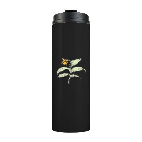 Yellow Orchid Plants Lover Gift Thermal Tumblers