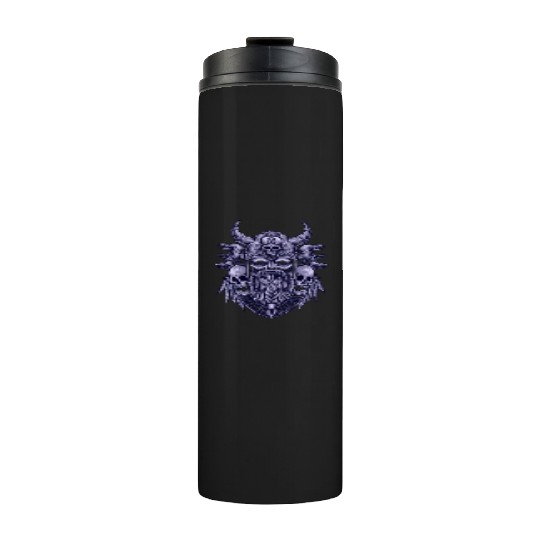 Skull Viking Collage Thermal Tumblers