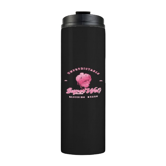 Unpredictable bleeding heart (pale style) Thermal Tumblers