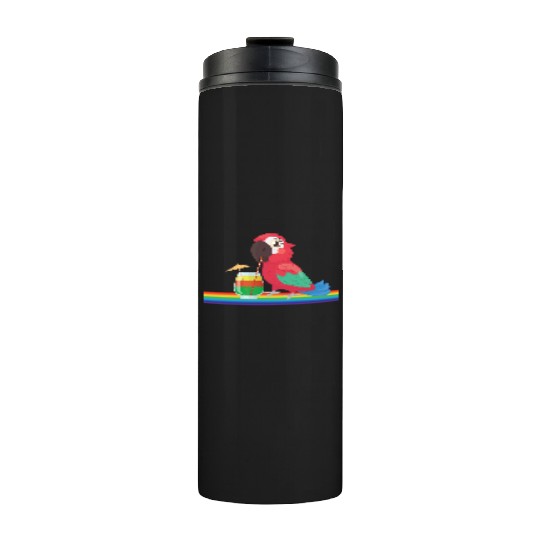 parrot bird of jimmy buffett Thermal Tumblers