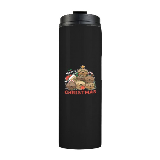Otter Christmas Tree Merry Christmas Thermal Tumblers