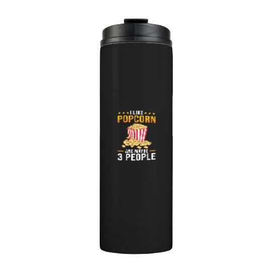 Popcorn Lover Gift Funny Popcorn Thermal Tumblers