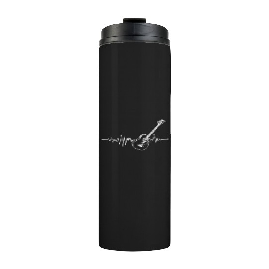 Bass Guitar Notes Heartbeat - Bass Guitar - Bass Thermal Tumblers