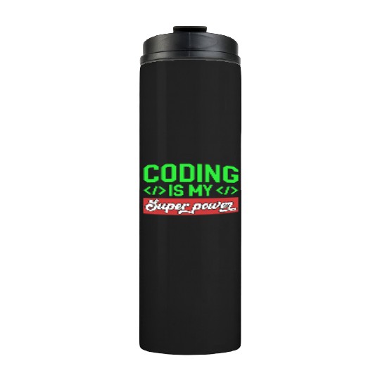 Funny Computer Programmer Computer Science Coding Thermal Tumblers