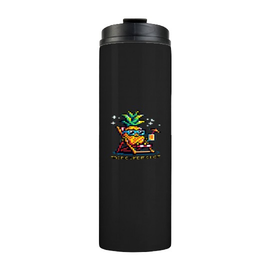 Sunny Pineapple Paradise - Beach Vibes Thermal Tumblers