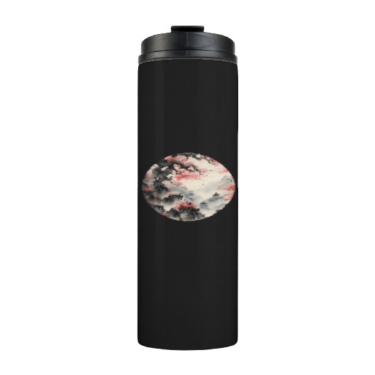 Circle of Serenity: Scenic Ink Art Thermal Tumblers