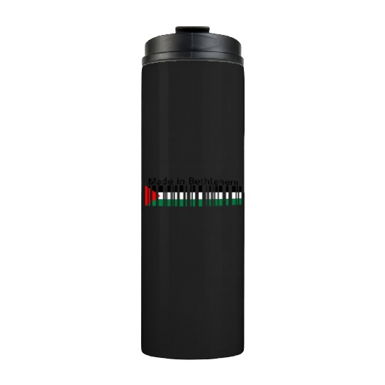 Made in Bethlehem Barcode Palestine Flag for Pales Thermal Tumblers