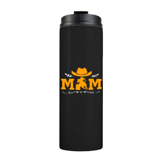 Mothers Day Cowgirl Horse Barrel Racing Mom Thermal Tumblers