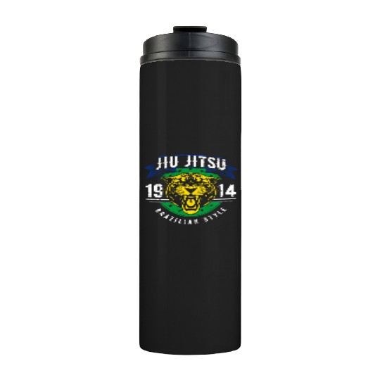 Brazilian Jiu Jitsu 1914 Jaguar head BJJ gift Thermal Tumblers