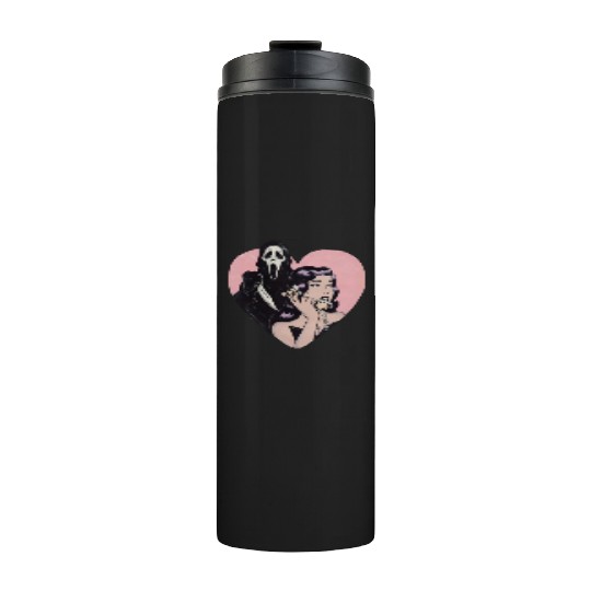 ghostface phone call love heart Thermal Tumblers