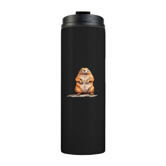 Groundhog Marmot for a Marmot lover groundhog fan Thermal Tumblers